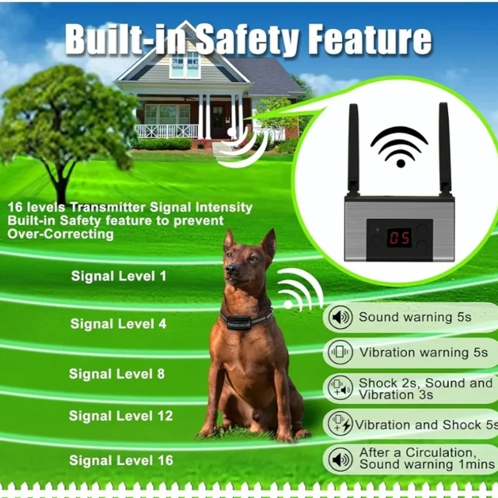 Wireless electronic pet fence system